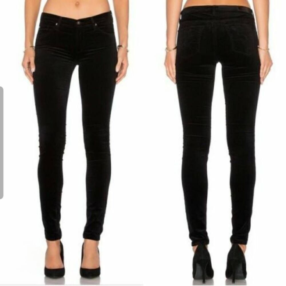 AG Adriano Goldschmied The Legging Super Skinny Velvet Jeans